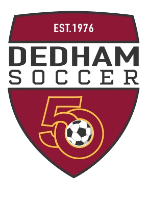 Dedham 50th logo